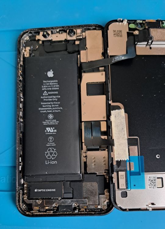 A swollen iPhone 11 Battery